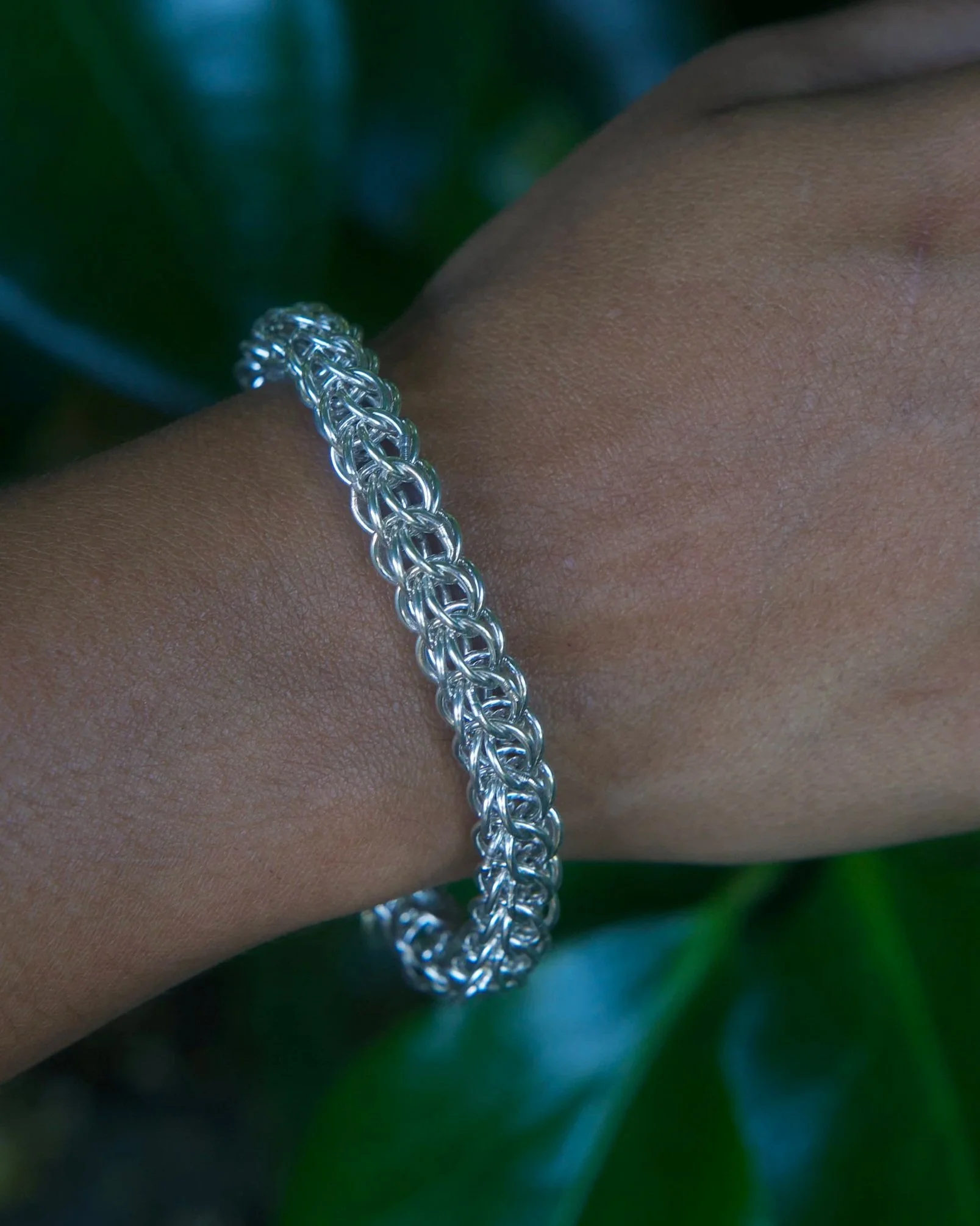 Solid Silver Bracelet - Full Persian — Chainmaille By Bim